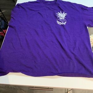 🌻 Gildan DryBlend XL purple hospice message tshirt​​​